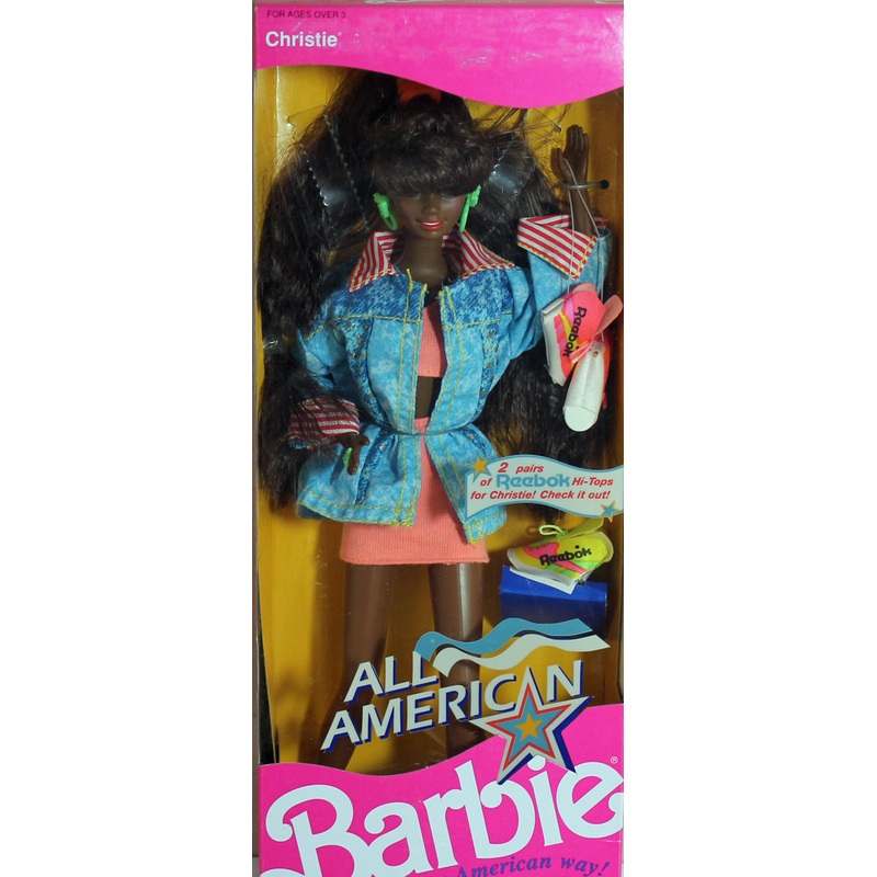 1990  All American Christie Barbie (9425) - African American