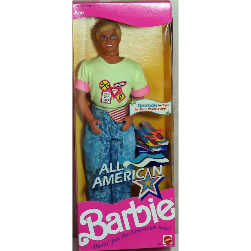 1990 All American Ken Barbie (9424)