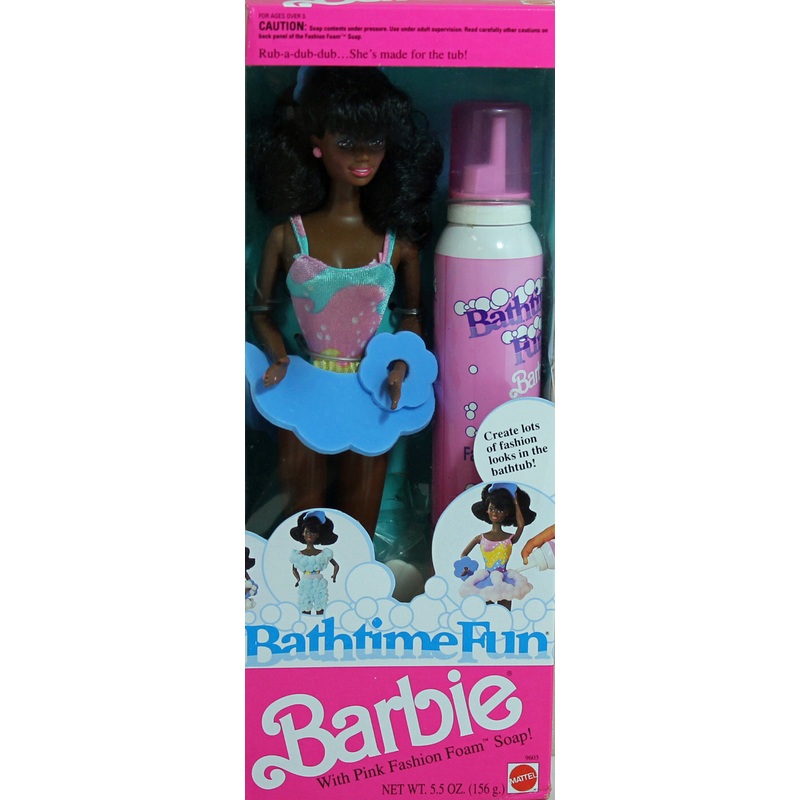 1990 Bath time Fun Barbie (9603) - African American