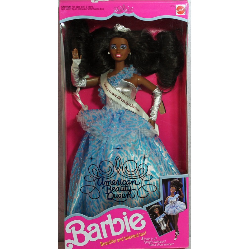 1991 American Beauty Queen Barbie (3245) - African American