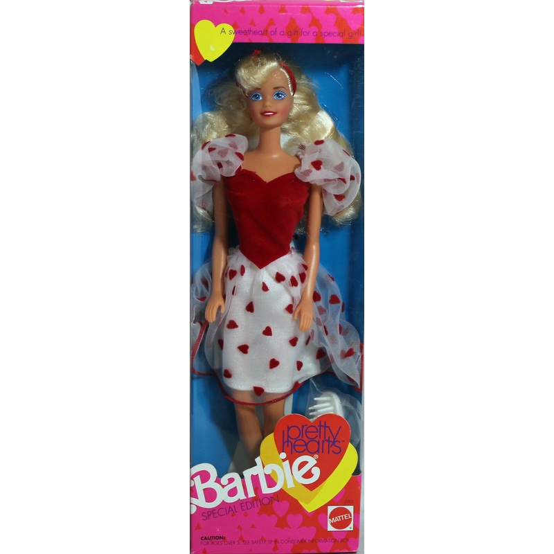 1991 Pretty Hearts Barbie (02901)