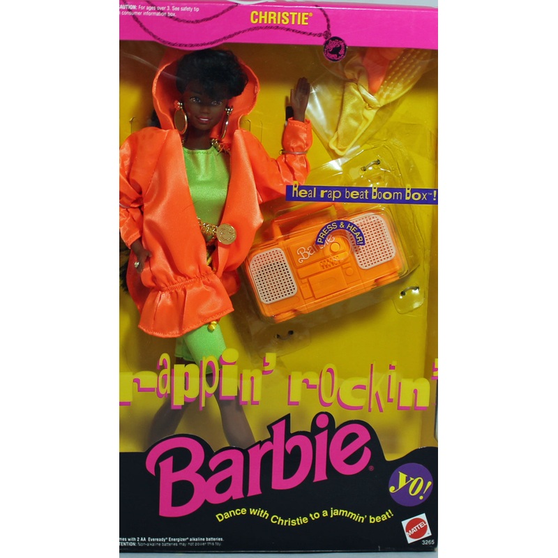 1991 Rappin' Rockin' Christie Barbie (3265)