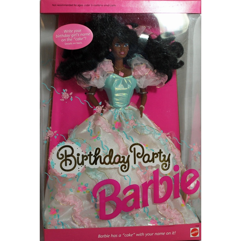 1992 Birthday Party Barbie (7948) - African American