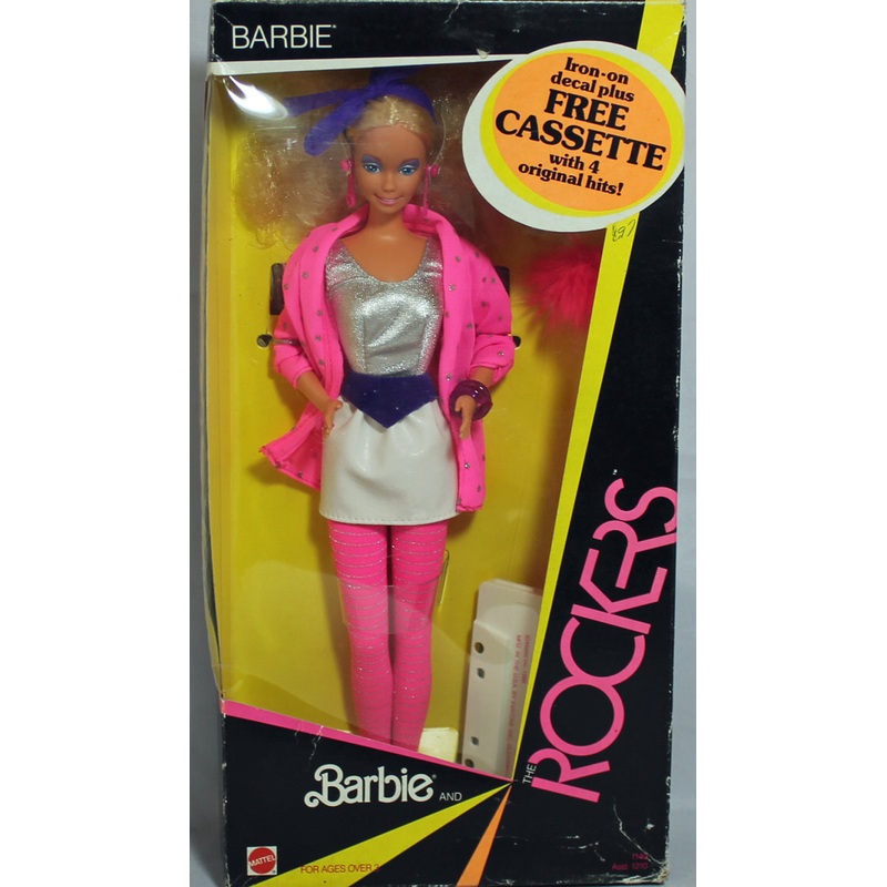 1985 Barbie and the Rockers Barbie (1140) - Free Cassette
