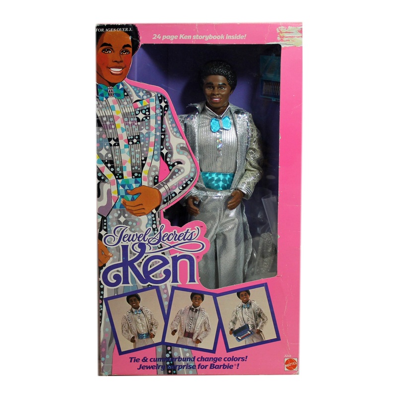 1986 Jewel Secrets Ken Barbie (3232) - African American