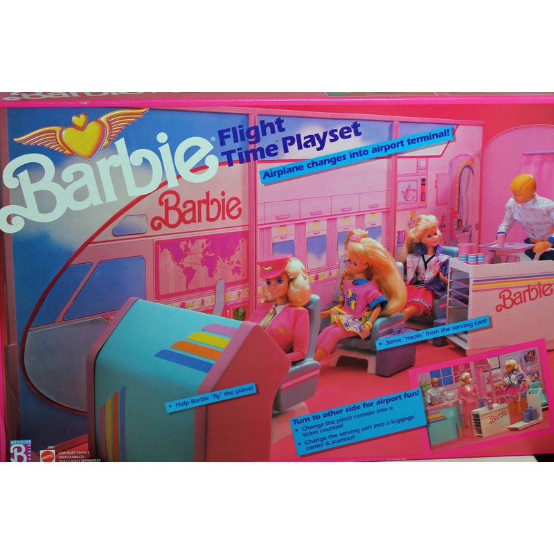 1989 Barbie Flight Time Playset (2081)