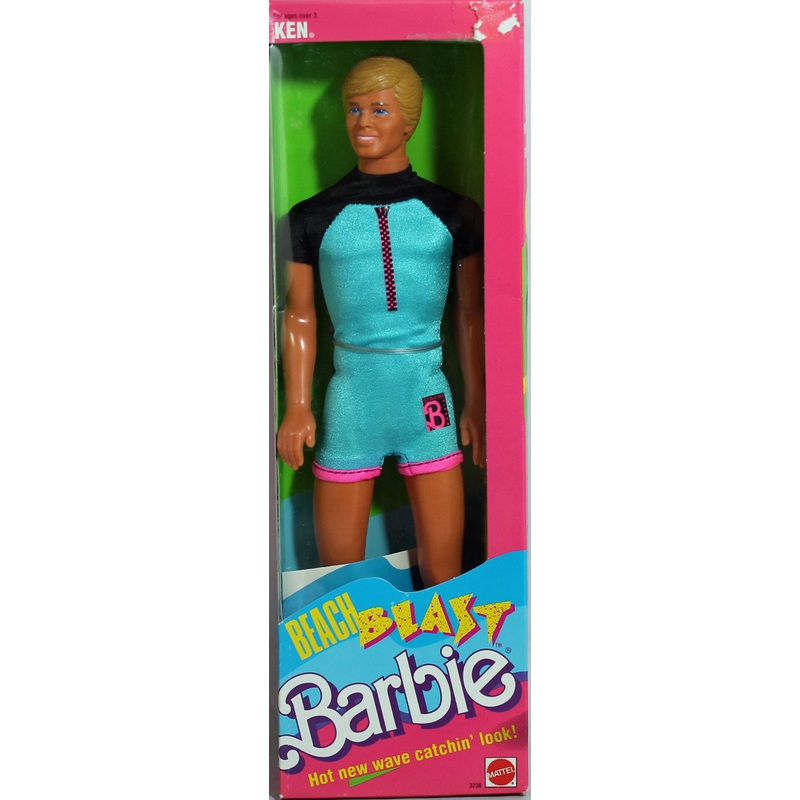 1989 Beach Blast Ken Barbie (3238)