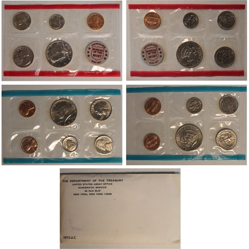 1972 PD US Mint Set (OGP) 11 coins