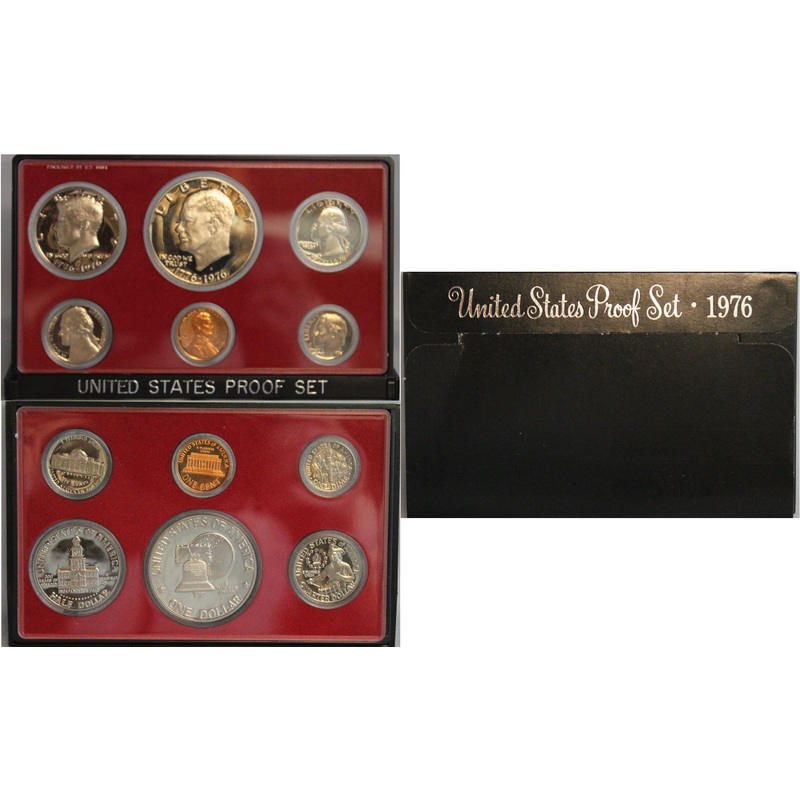 1976 Proof Set CN-Clad Bicentennial Designs (OGP) 6 coins