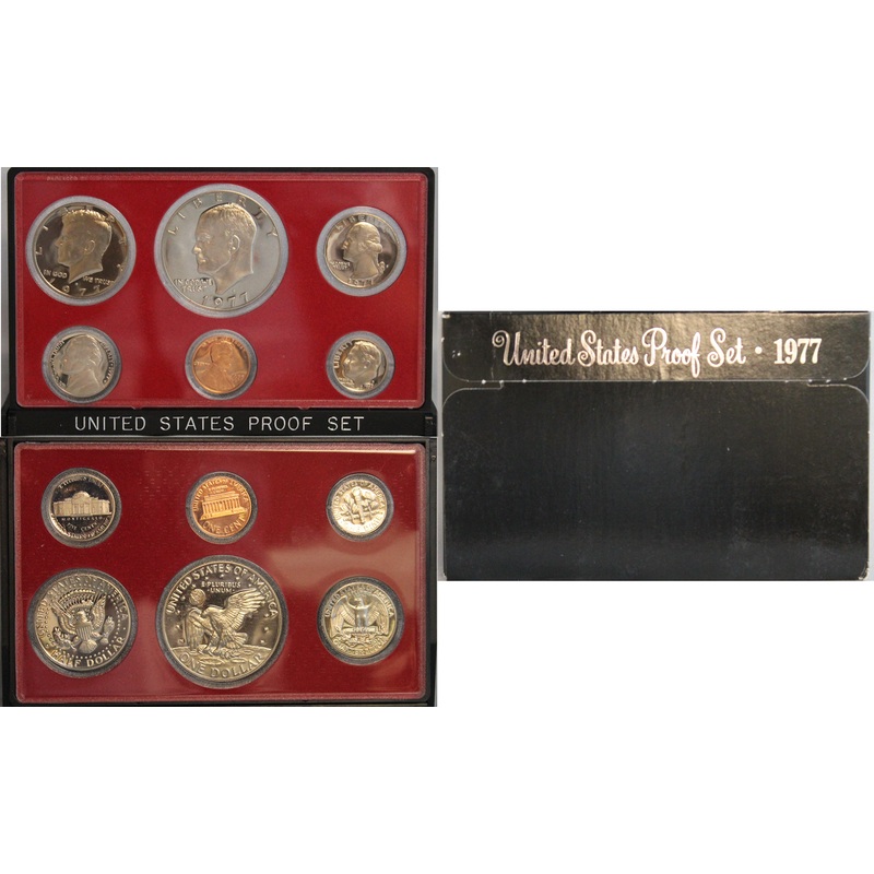 1977 Proof Set CN-Clad (OGP) 6 coins