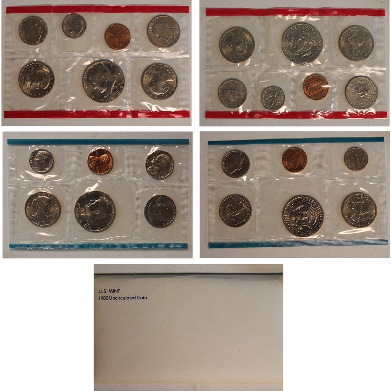 1980 PD US Mint Set (OGP) 13 coins