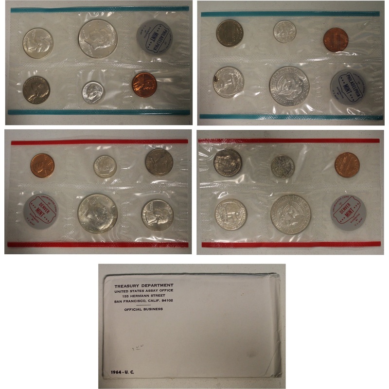 1964 PD US Mint set (OGP) 10 coins