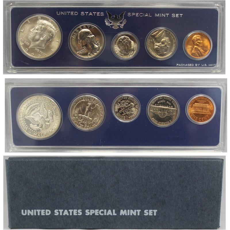 1966 S US Mint set (OGP) 5 coins