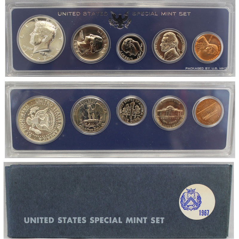 1967 S US Mint set (OGP) 5 coins