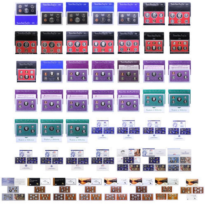 1968-2017 S Proof Set Run CN-Clad 50 Sets 398 Coins