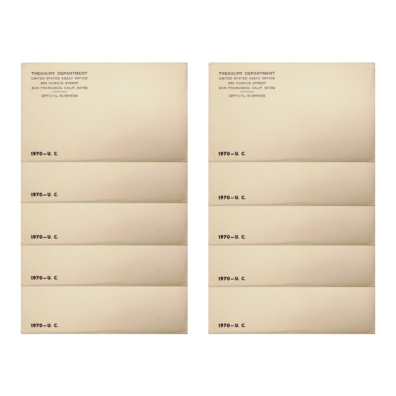 1970 PD US Mint set 10 Pack (OGP) 100 coins