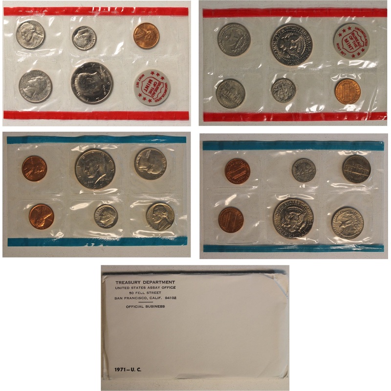 1971 PD US Mint Set (OGP) 11 coins