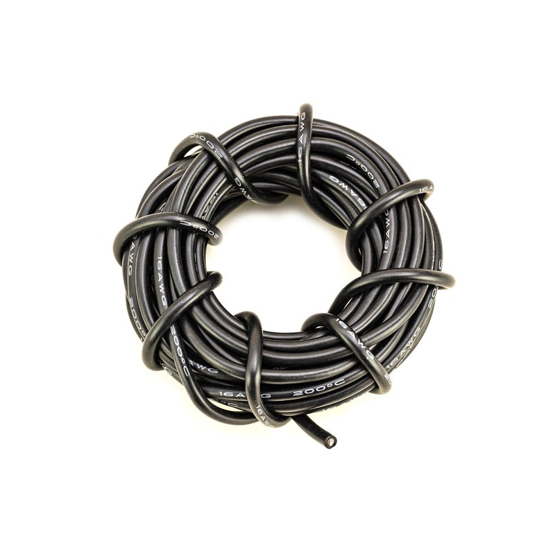 BenchCraft 16 Gauge Silicone Wire - Black (5 Meters)