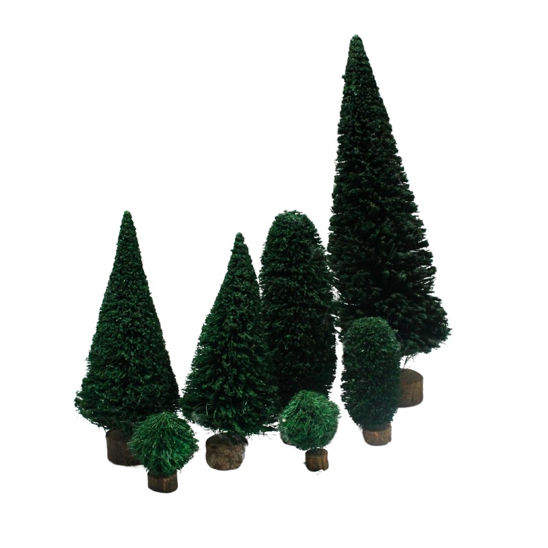 Department 56: 51837 Sisal Trees Set of 7 - Set of 7