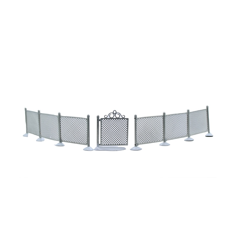 Department 56: 52345 Chain Link Fence & Gate - Set of 3
