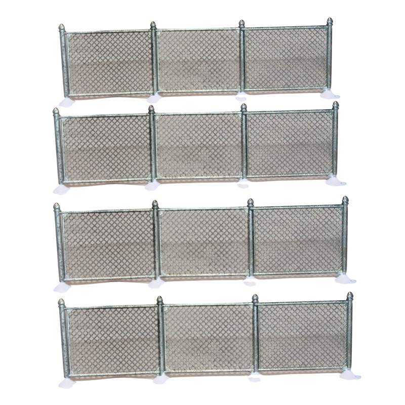 Department 56: 52353 Chain Link Fence Extensions - Set of 4