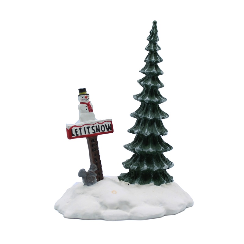 Department 56: 52594 Let it Snow Snowman Sign