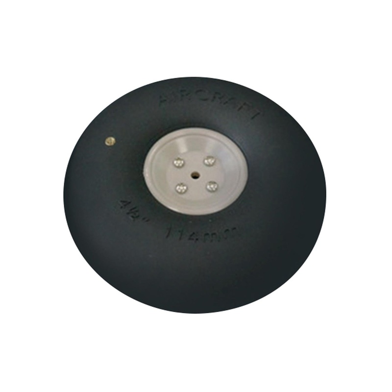 BenchCraft 114mm (4.5") x 42mm Inflatable Rubber Wheel for 4.1mm Axle