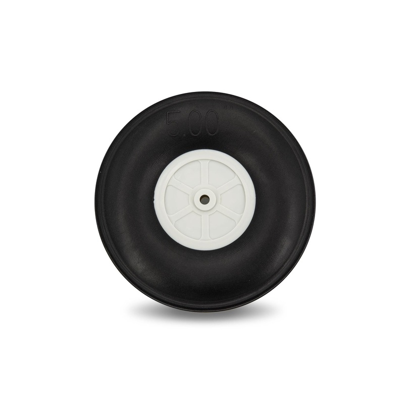 BenchCraft 127mm (5") x 41mm Treaded Ultra Lightweight Polyurethane Wheel for 5.1mm Axle