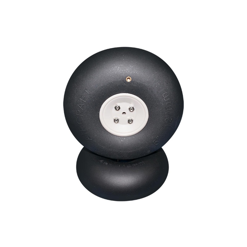 BenchCraft 127mm (5") x 46mm Inflatable Rubber Wheel for 4.1mm Axle