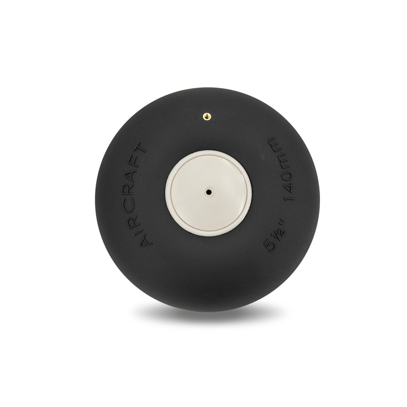 BenchCraft 140mm (5.5") x 53mm Inflatable Rubber Wheel for 4.1mm Axle