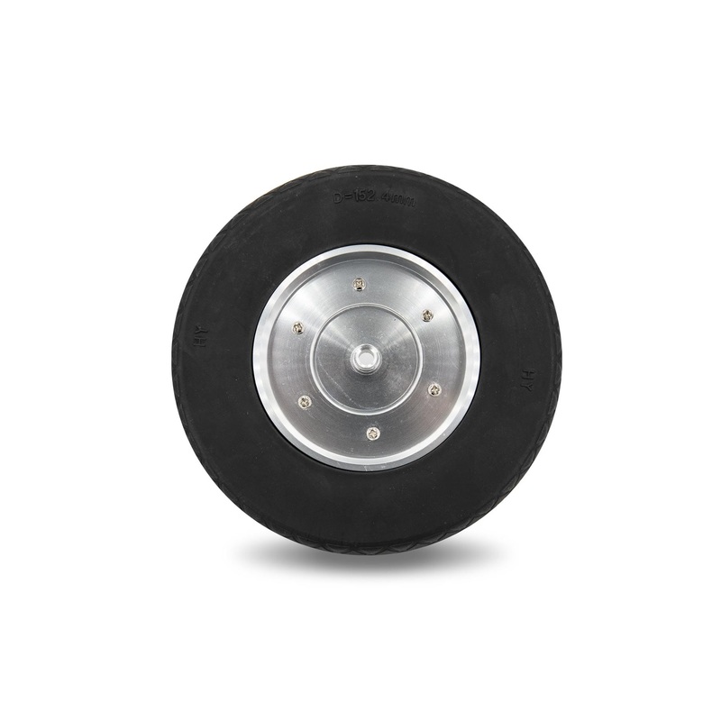 BenchCraft 152mm (6") x 46mm Solid Rubber Wheel w/ Aluminum Hub for 6mm Axle