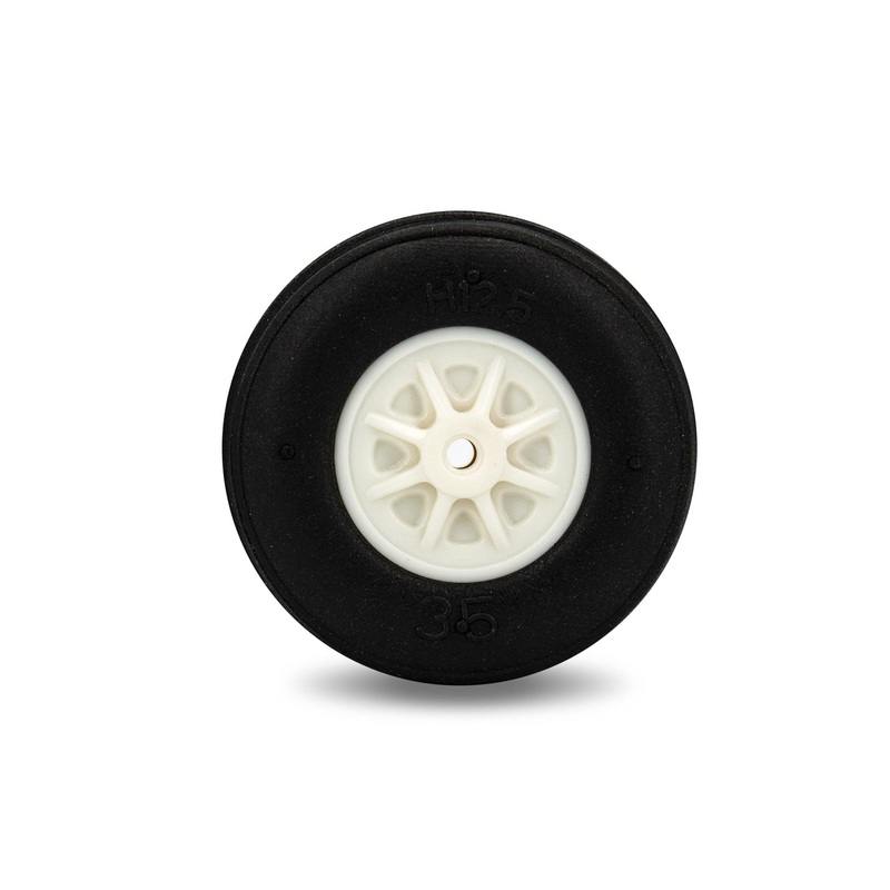 BenchCraft 35mm (1.4") x 12mm Treaded Ultra Lightweight EVA Wheel for 2mm Axle