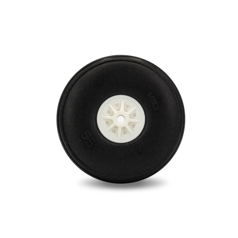 BenchCraft 55mm (2.2") x 15mm Treaded Ultra Lightweight EVA Wheel for 2mm Axle