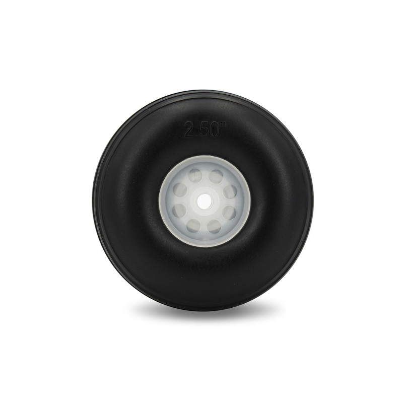 BenchCraft 64mm (2.5") x 24mm Treaded Polyurethane Wheel for 4mm Axle