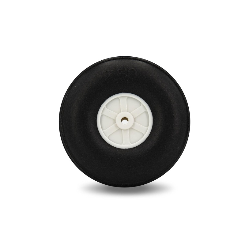 BenchCraft 64mm (2.5") x 24mm Treaded Ultra Lightweight Polyurethane Wheel for 3.1mm Axle