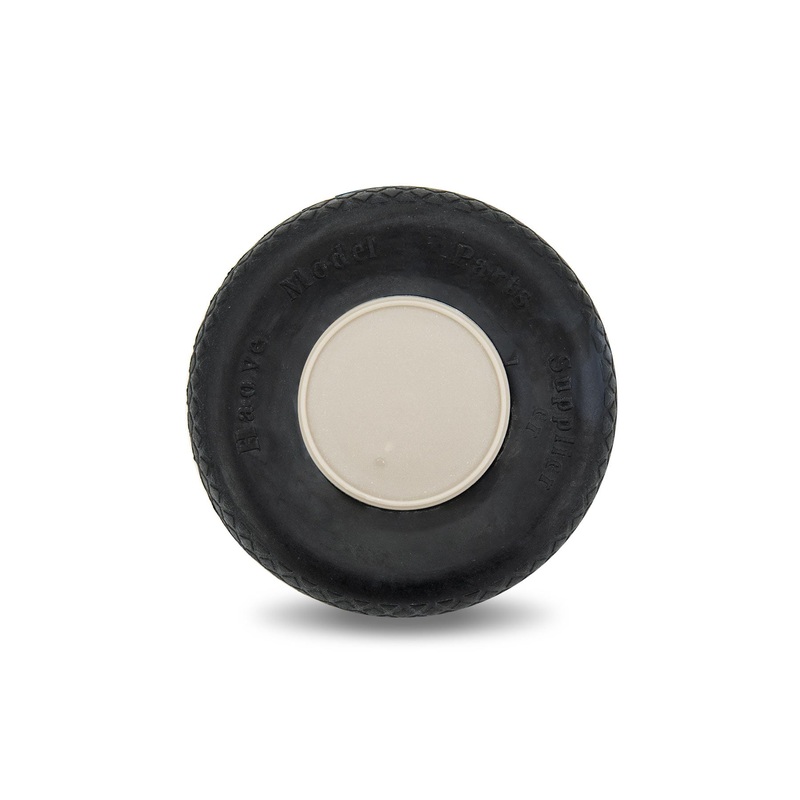 BenchCraft 76mm (3") x 23mm Hollow Rubber Wheel for 3.5mm Axle