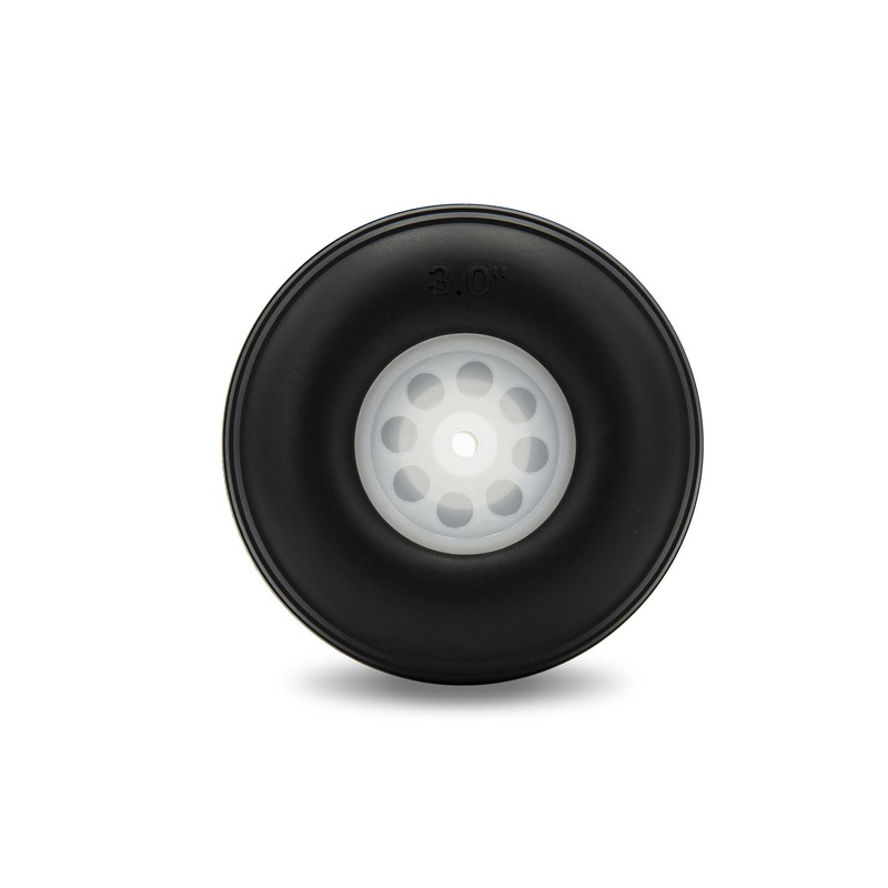 BenchCraft 76mm (3") x 30mm Treaded Polyurethane Wheel for 4mm Axle