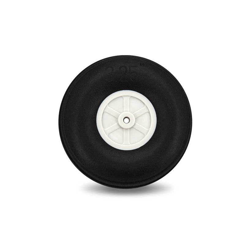 BenchCraft 83mm (3.25") x 28mm Treaded Ultra Lightweight Polyurethane Wheel for 3.6mm Axle