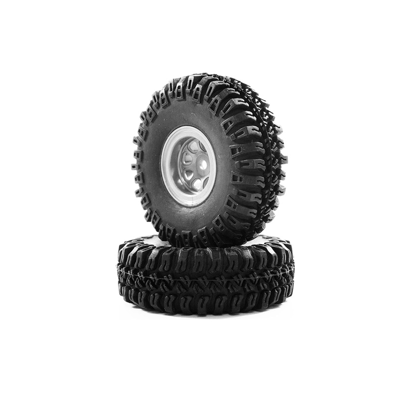 Hobby Plus 1/18 Scale 1.0" Grabber M/T Wheel/Tire Set (4)