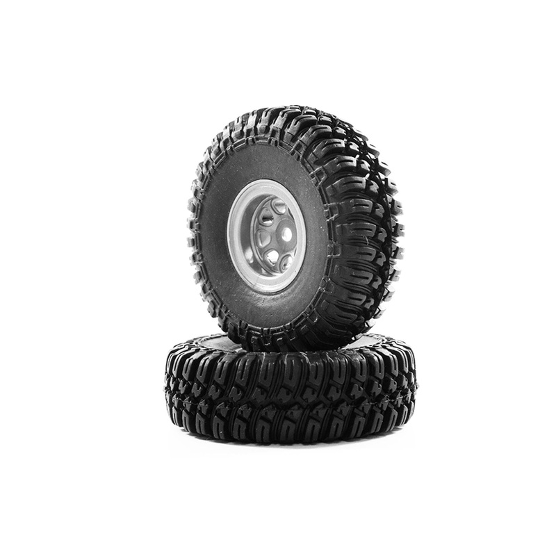 Hobby Plus 1/18 Scale 1.0" T-Finder A/T Wheel/Tire Set (4)