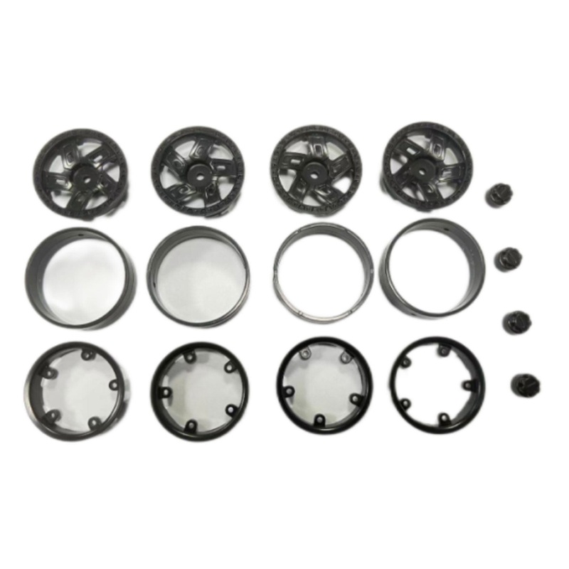 Hobby Plus 1/18 Scale 1.2" Bead Lock Wheel Set (4)