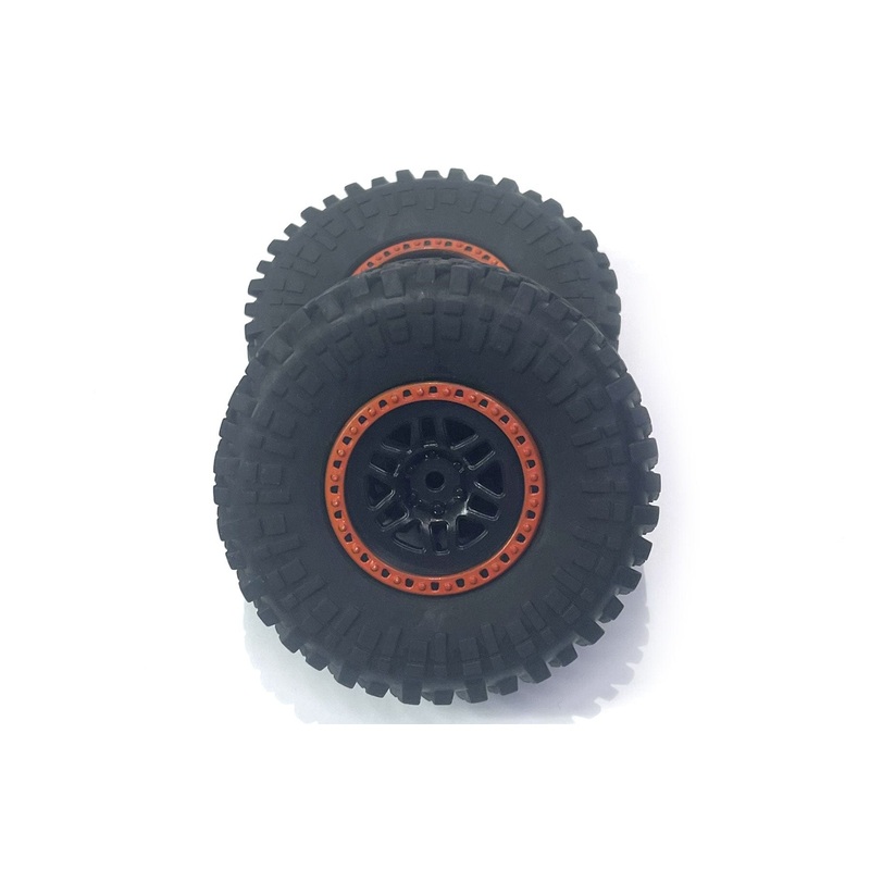 Primus 1/20 Scale DB20 Wheel and Tire, Assembled (pr.) - Orange