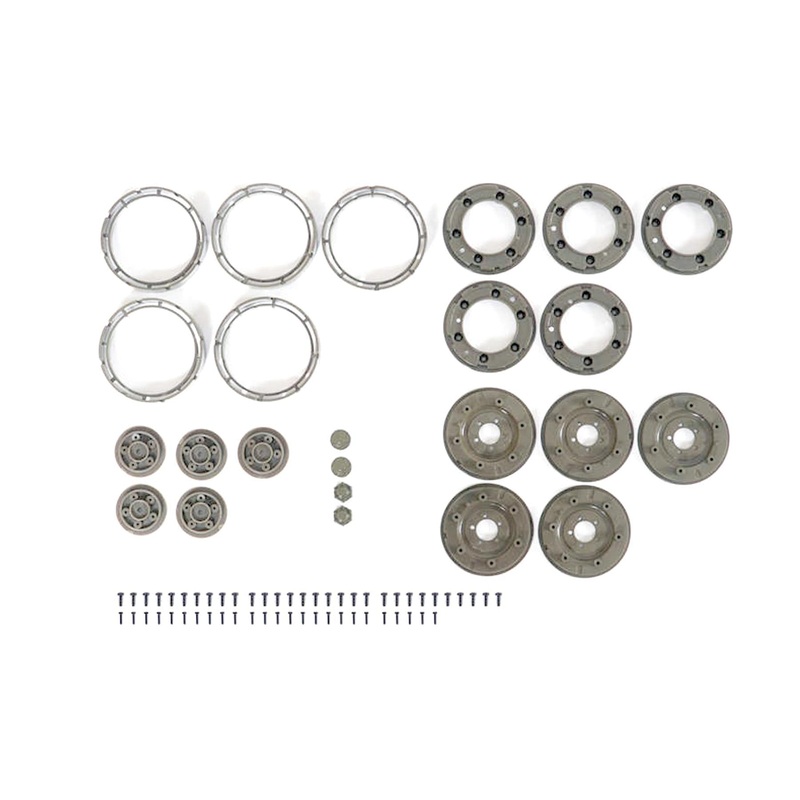 Roc Hobby 1/12 Scale 1941 MB Willys 4WD Truck Front/Rear Wheel Set