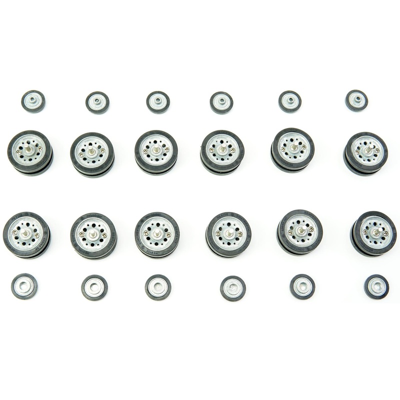 Torro 1/16 Scale German Panzer III (Ausf. L) Road Wheels with Rubber Tires