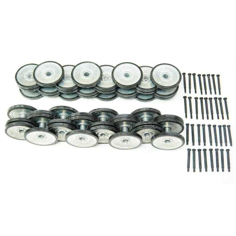 Torro 1/16 Scale German Tiger I Early Road Wheels with Rubber Tires