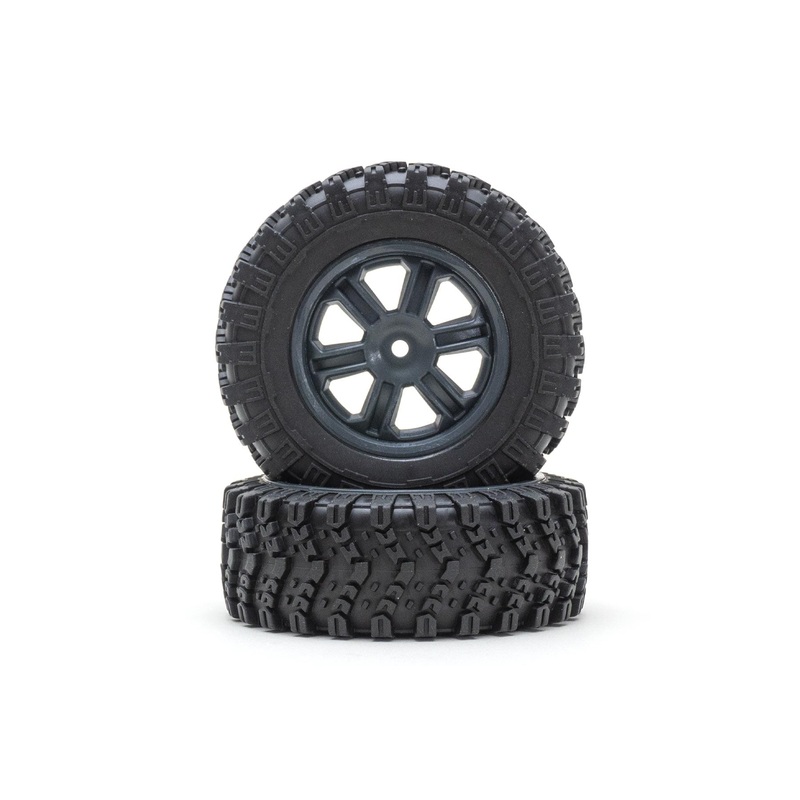 XK 1/12 Scale Military Truck Gray Right Tires