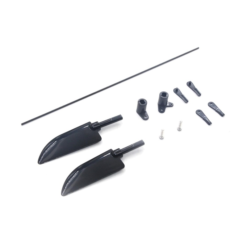 Bancroft 400mm Binary ABS Rudder (2 Pack) and Rudder Linkage Set