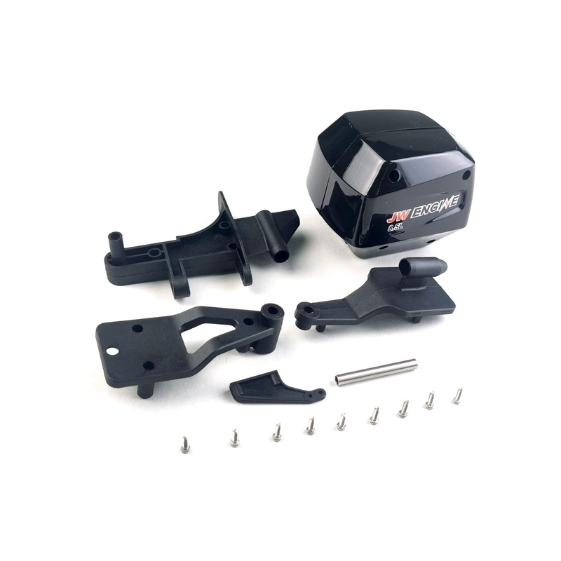 Bancroft Mad Flow V3 Scale Outboard Engine, Rudder, and Rear Shaft Set