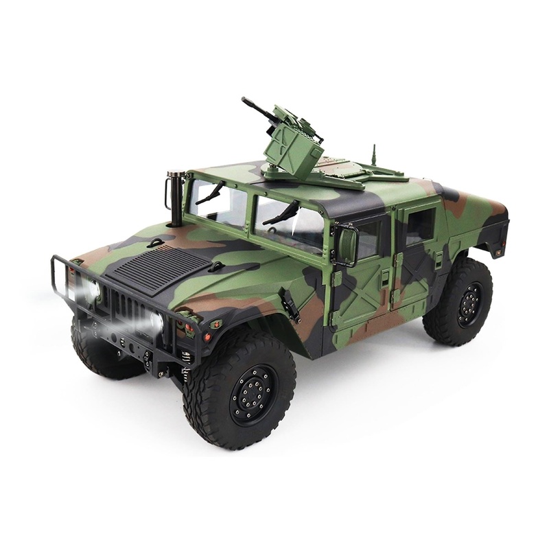 Heng Guan US Military HUMVEE Green Camo 1/10 Scale 4x4 Tactical Truck - RTR