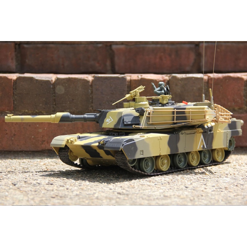 Heng Long USA M1A2 Abrams 1/24 Scale Airsoft and Infrared Battle Tank - RTR